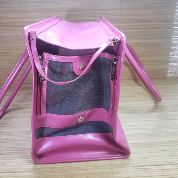 Pet Carrier Outward Hound Small Animal Puppy Fashion Pet Travel Bag Purse Pink - Picture 3 of 16